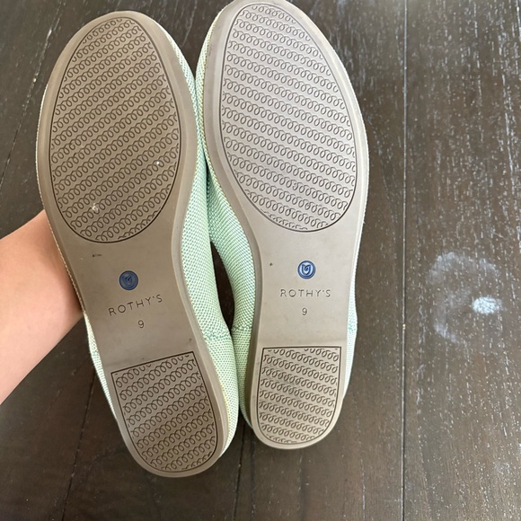 Rothy’s Almond Toe Mint‎ Green Flats Size 9 - Picture 11 of 12